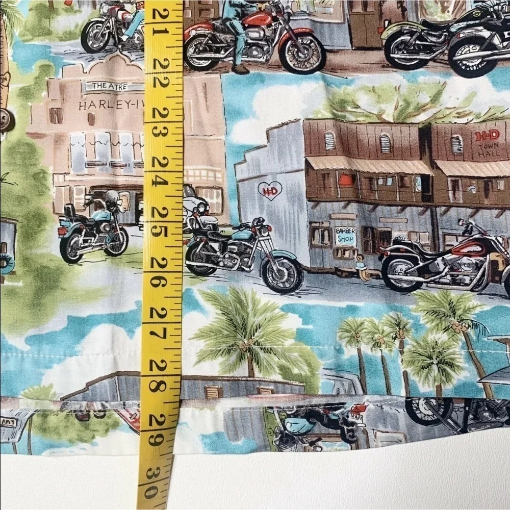 Tori Richard Harley Davidson Hawaiian Shirt M - Picture 4 of 8